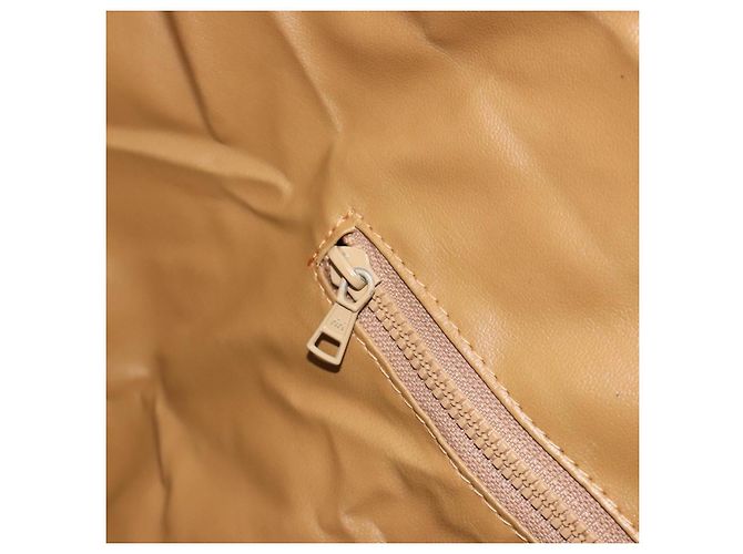 Céline Borsa Boston CELINE Macadam Canvas PVC Pelle Marrone Oro Auth 192543 D'oro - vista 21