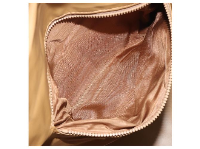 Céline Borsa Boston CELINE Macadam Canvas PVC Pelle Marrone Oro Auth 192543 D'oro - vista 22