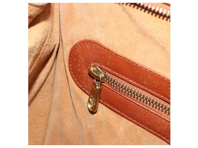 Borsa Tote MCM Vicetos Logogram PVC Pelle Brown Gold Auth 198311 Marrone D'oro - vista 20