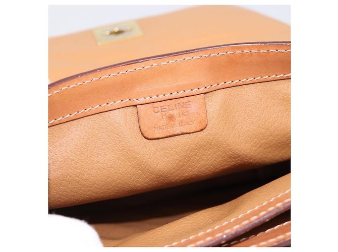 16 Céline Borsa a tracolla CELINE Macadam Canvas PVC Leather Brown Gold Auth mr2861 Marrone D'oro - vista 18
