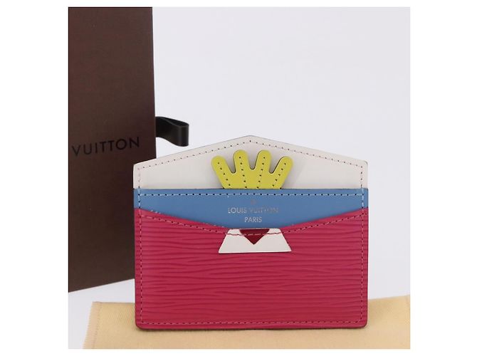 LOUIS VUITTON Epi Porte Cartes Simple Pass Case Pink M60785 LV Auth 195929V Rosa - vista 12