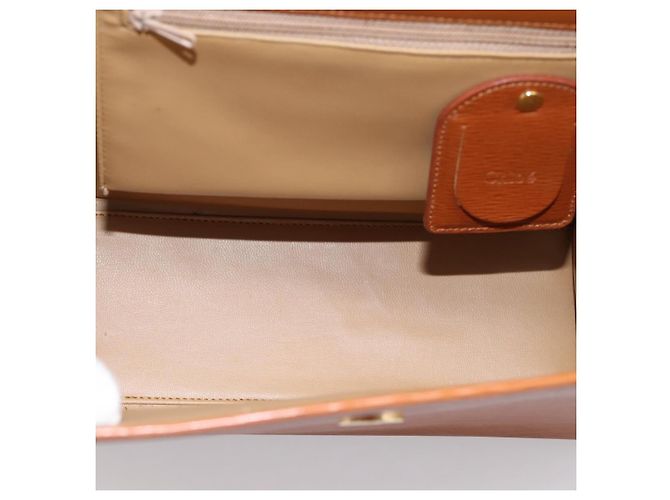 Chloé Borsa Chloe in pelle marrone e oro autentica ka5776A D'oro - vista 10