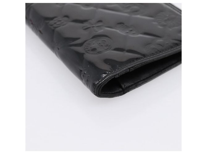 CHANEL Icon line Langbeutel aus Lackleder Schwarz CC Auth 198760 - Ansicht 14