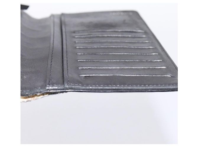 CHANEL Icon line Langbeutel aus Lackleder Schwarz CC Auth 198760 - Ansicht 18