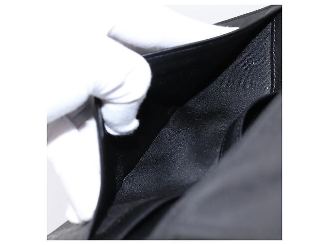 CHANEL Icon line Langbeutel aus Lackleder Schwarz CC Auth 198760 - Ansicht 19