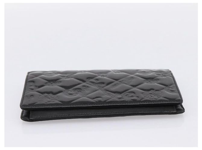 CHANEL Icon line Langbeutel aus Lackleder Schwarz CC Auth 198760 - Ansicht 3