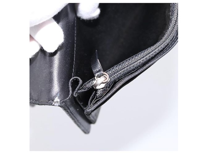 CHANEL Icon line Langbeutel aus Lackleder Schwarz CC Auth 198760 - Ansicht 9
