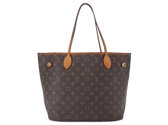 Borsa Tote LOUIS VUITTON Monogram Neverfull MM M40156 LV Auth 198282 Monogramma - vista 2