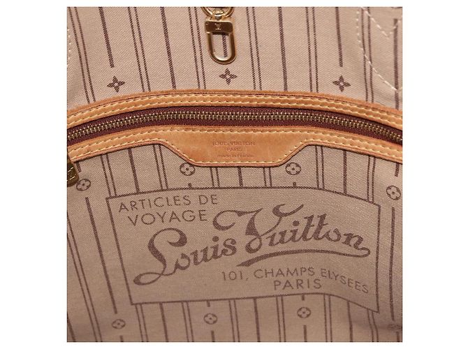 Borsa Tote LOUIS VUITTON Monogram Neverfull MM M40156 LV Auth 198282 Monogramma - vista 21