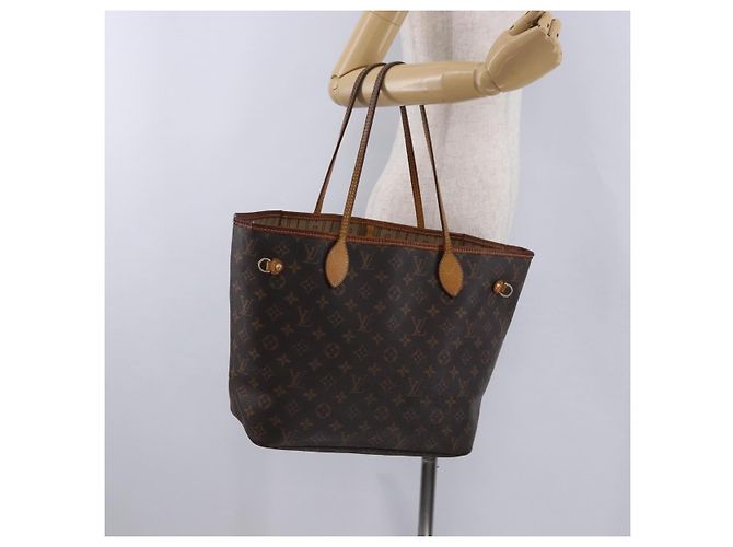 Borsa Tote LOUIS VUITTON Monogram Neverfull MM M40156 LV Auth 198282 Monogramma - vista 25