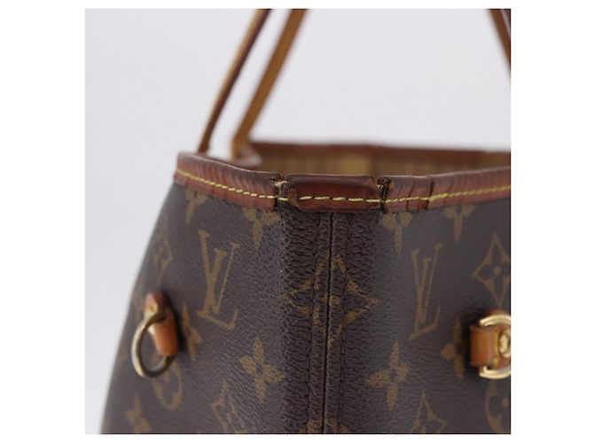 Borsa Tote LOUIS VUITTON Monogram Neverfull MM M40156 LV Auth 198282 Monogramma - vista 4