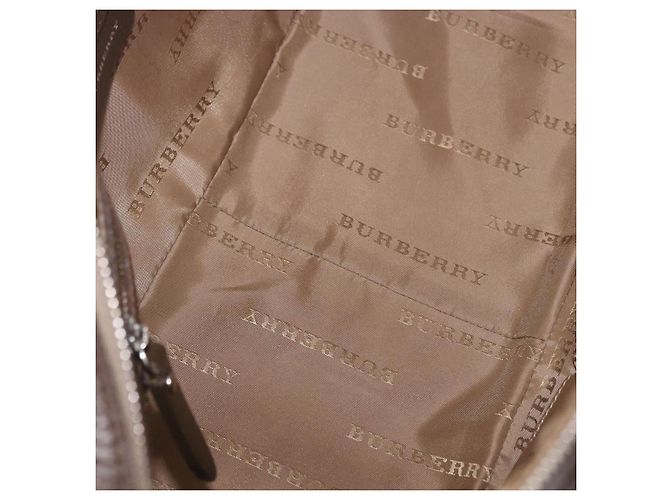 Borsa a mano BURBERRY Nova Check Canvas Brown Silver Auth BA14954A Marrone Argento - vista 12