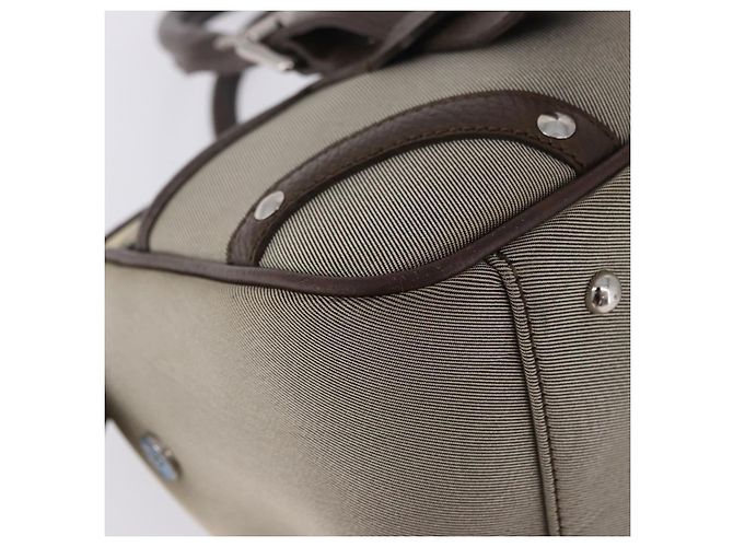 Borsa a mano BURBERRY Nova Check Canvas Brown Silver Auth BA14954A Marrone Argento - vista 14