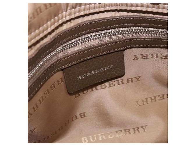 Borsa a mano BURBERRY Nova Check Canvas Brown Silver Auth BA14954A Marrone Argento - vista 17