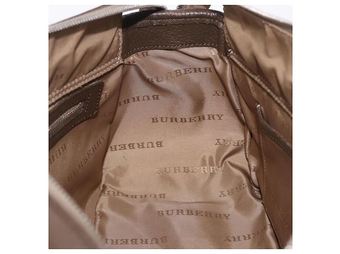 Borsa a mano BURBERRY Nova Check Canvas Brown Silver Auth BA14954A Marrone Argento - vista 18