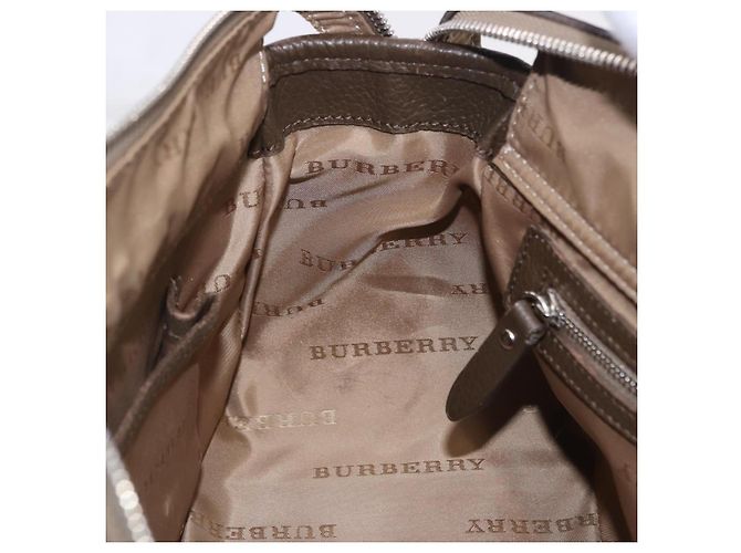Borsa a mano BURBERRY Nova Check Canvas Brown Silver Auth BA14954A Marrone Argento - vista 19
