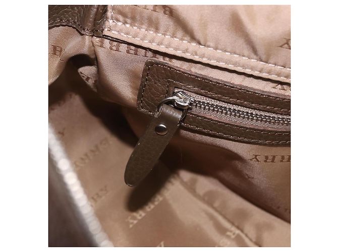Borsa a mano BURBERRY Nova Check Canvas Brown Silver Auth BA14954A Marrone Argento - vista 20