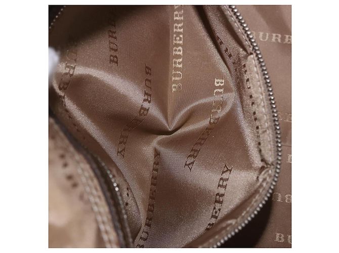 Borsa a mano BURBERRY Nova Check Canvas Brown Silver Auth BA14954A Marrone Argento - vista 21