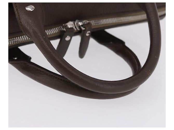 Borsa a mano BURBERRY Nova Check Canvas Brown Silver Auth BA14954A Marrone Argento - vista 8