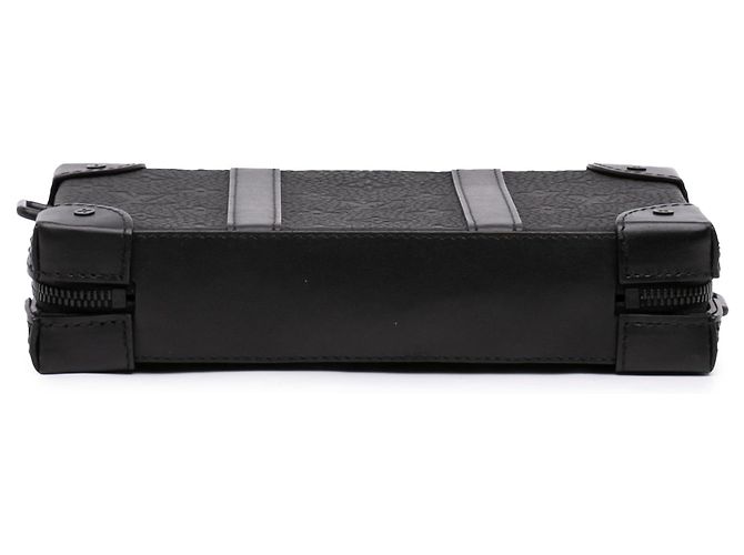 Borsa a tracolla portafoglio Soft Trunk Louis Vuitton Monogram Taurillon nera Nero - vista 3