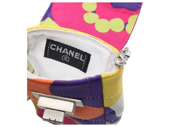 Multi Chanel Multicolor Chocolate Bar Canvas Reissue 2.55 Phone Pouch with Chain Crossbody Bag Multiple colors - view 5