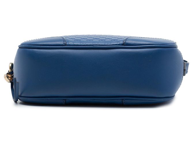 Borsa a tracolla Gucci Bree Microguccissima Blu - vista 3