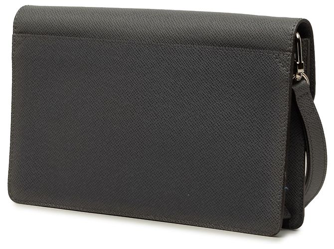 Clutch Louis Vuitton Taiga Neo Belaia Gris - vista 2