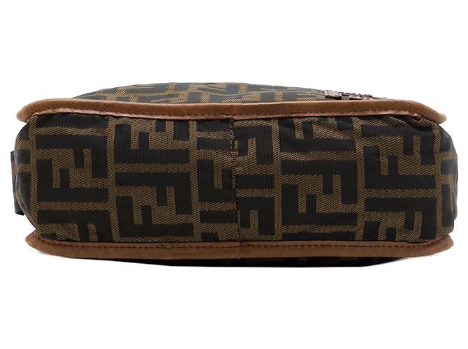 Borsa a tracolla Fendi Zucca Canvas marrone - vista 3
