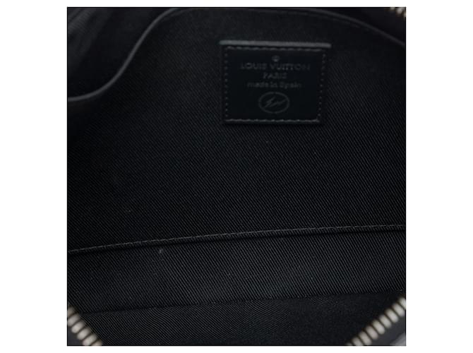 Custodia per iPad e Pochette Louis Vuitton Monogram Eclipse Flash Fragment Nera Nero - vista 4