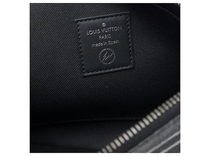 Custodia per iPad e Pochette Louis Vuitton Monogram Eclipse Flash Fragment Nera Nero - vista 5
