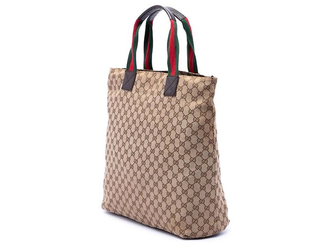 Tote Verticale Gucci GG Canvas Web beige - vista 2