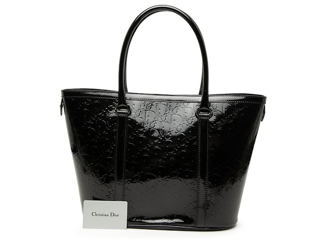 Borsa Tote Diorissimo Trotter in vernice nera Dior Nero - vista 8