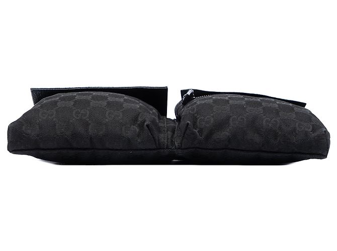 Gucci GG Canvas Gürteltasche mit zwei Taschen in Schwarz - Ansicht 3