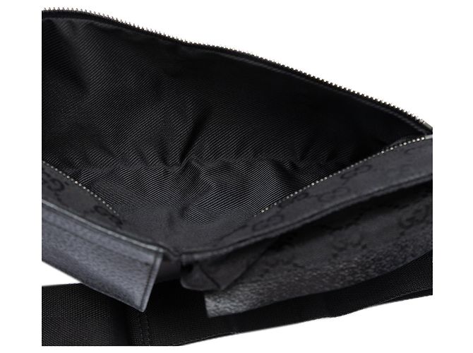 Gucci GG Canvas Gürteltasche mit zwei Taschen in Schwarz - Ansicht 4