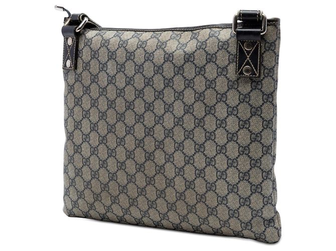 Borsa a tracolla Gucci GG Supreme Web beige - vista 2