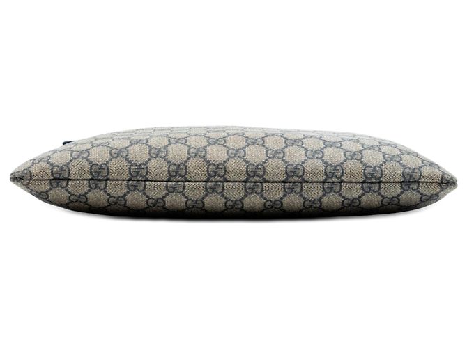 Borsa a tracolla Gucci GG Supreme Web beige - vista 3
