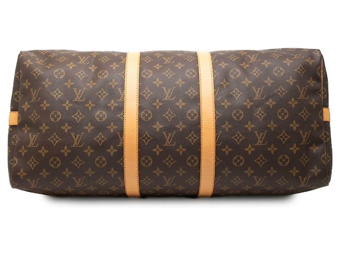 Borsa da viaggio Louis Vuitton Monogram Keepall Bandouliere 55 Marrone - vista 3