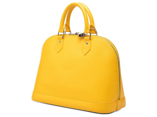 Borsa a mano Louis Vuitton Epi Alma PM Gialla Giallo - vista 2