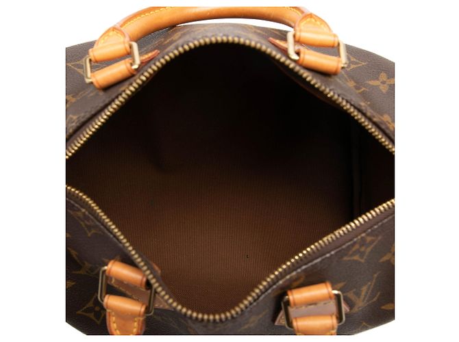 Borsa Boston Louis Vuitton Monogram Speedy 25 Marrone - vista 4