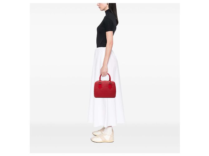 Borsa Louis Vuitton Epi Sablons rossa Rosso - vista 7