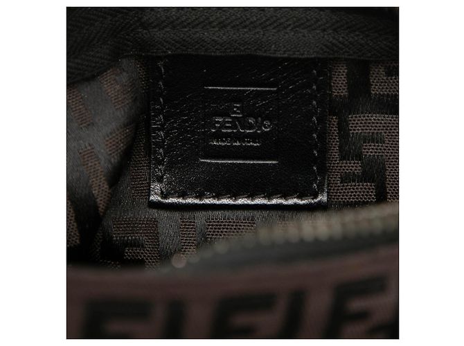 Borsa Fendi Zucchino Canvas marrone - vista 5