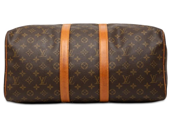 Borsa da viaggio Louis Vuitton Monogram Keepall 45 Marrone - vista 3
