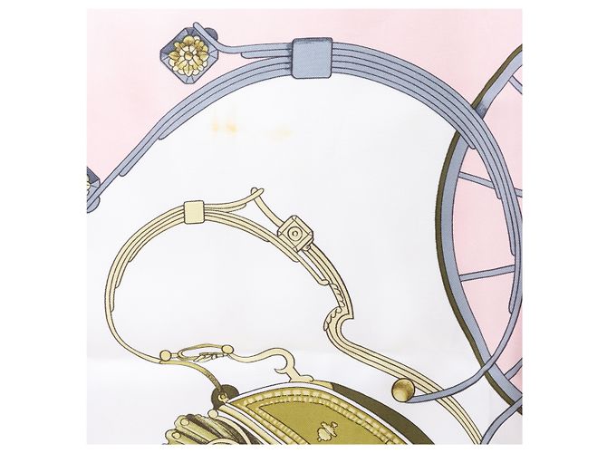 Hermès Carré 90 "SPRINGS" Seidentuch in Rosa Pink - Ansicht 10