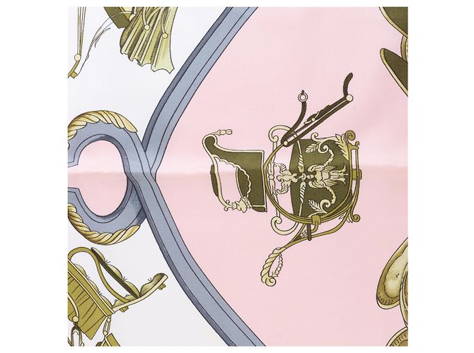 Hermès Carré 90 "SPRINGS" Seidentuch in Rosa Pink - Ansicht 11