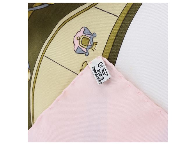 Hermès Carré 90 "SPRINGS" Seidentuch in Rosa Pink - Ansicht 13