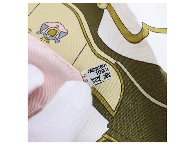 Hermès Carré 90 "SPRINGS" Seidentuch in Rosa Pink - Ansicht 14