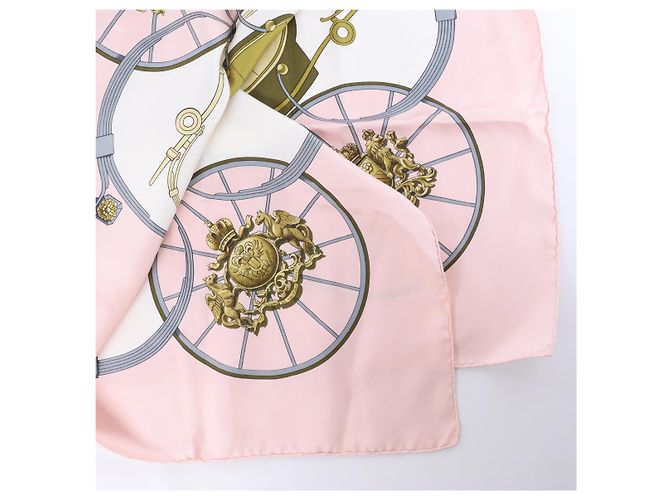 Hermès Carré 90 "SPRINGS" Seidentuch in Rosa Pink - Ansicht 3