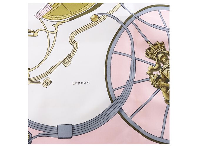 Hermès Carré 90 "SPRINGS" Seidentuch in Rosa Pink - Ansicht 8