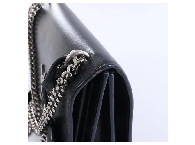 Autre Marque Borsa a tracolla con catena Sunset in pelle Saint Laurent Paris, Nero 442906 - vista 5