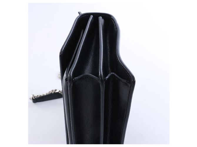 Autre Marque Borsa a tracolla con catena Sunset in pelle Saint Laurent Paris, Nero 442906 - vista 8